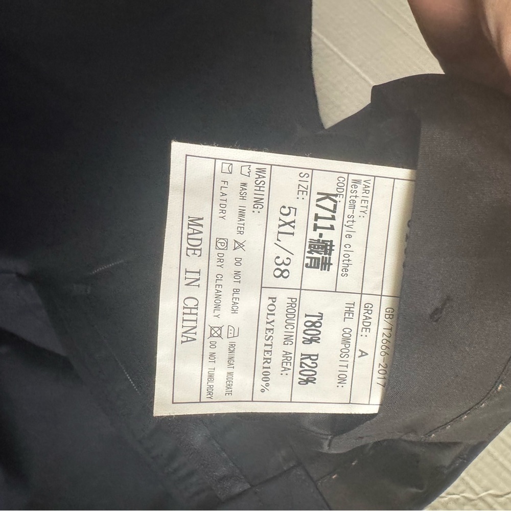 Men’s navy blue 3 piece suit - Picture 5 of 12